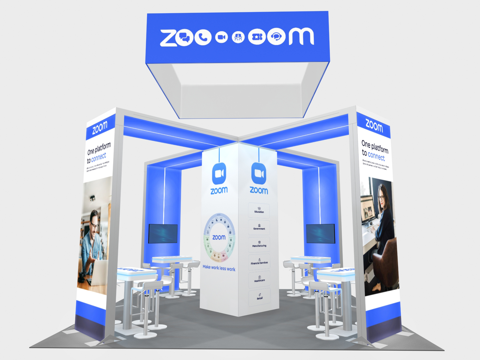 20x20 rental trade show booth