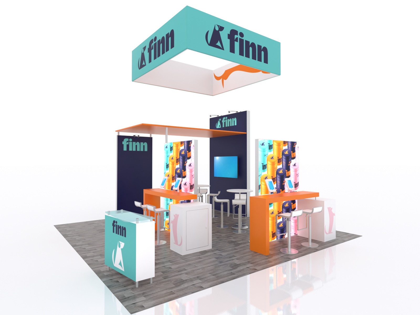 20x20 trade show booth rental