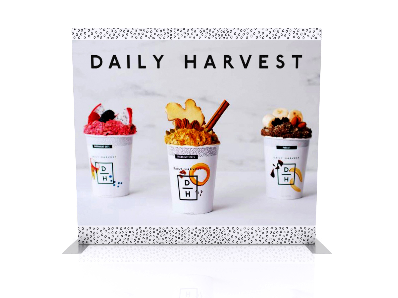 daily harvest exhibit design ideas