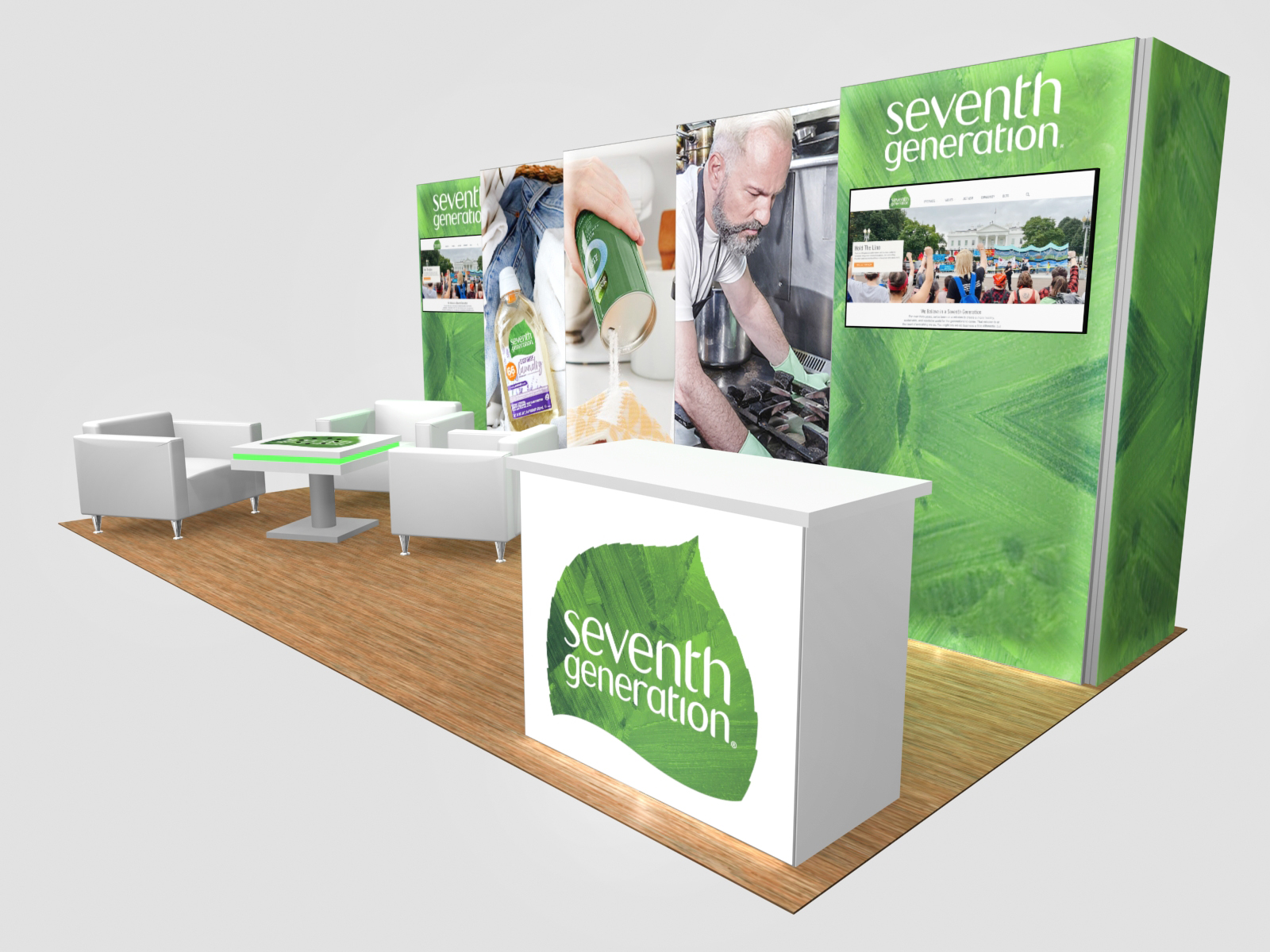 exhibit rental for cleaning company