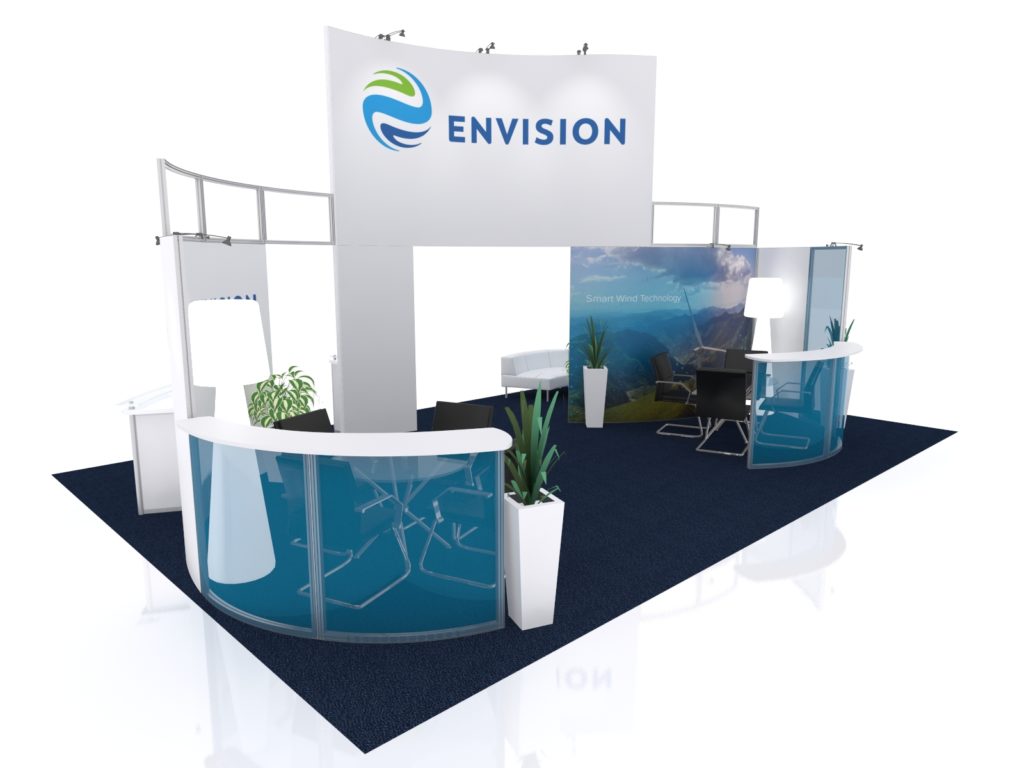 fabric pop up display for envision