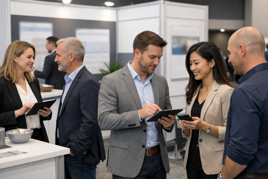 how to track trade show results