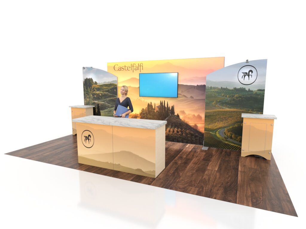 portable 10x10 trade show exhibits