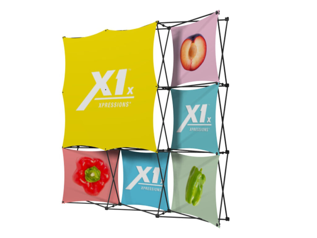 portable fabric popup display
