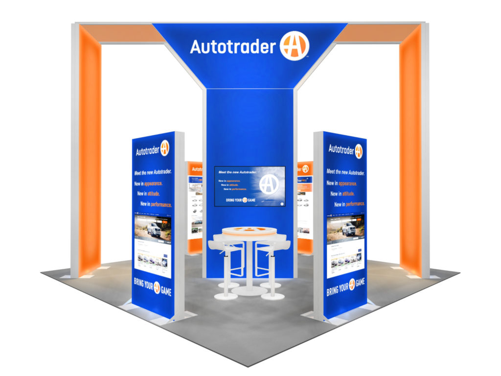 tension fabric display for autotrader
